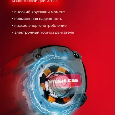 ЗУБР 20 В, 1000 Н·м, 1 АКБ LMS (4 А·ч), бесщеточный ударный гайковерт, сумка (ГБУ-1000-41) наличный и безналичный расчет