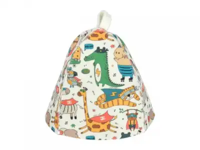 Шапка для бани и сауны детская 