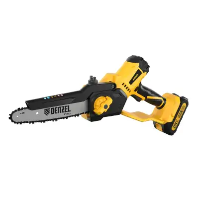 Цепная мини-пила аккумуляторная бесщет., СCS-200BL, шина 200 мм, Li-Ion, 20 В Denzel наличный и безналичный расчет