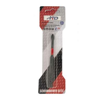 Бита крестообразная PH2х100мм ударная 1/4" S2 "H-D" наличный и безналичный расчет