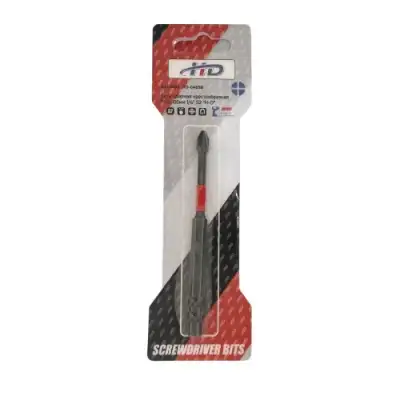 Бита крестообразная PH2х100мм ударная 1/4" S2 "H-D" наличный и безналичный расчет