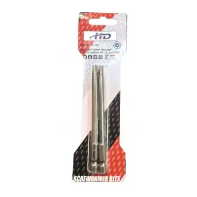 Биты "Torx Tamper Resistant" TR20+TR30х100мм 1/4" S2 (2шт) "H-D" наличный и безналичный расчет
