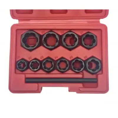 Головки под сорванные грани 10-19мм. 3/8" (набор 11пр.) 42CrMo "H-D" наличный и безналичный расчет