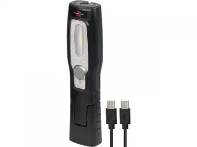 Фонарь-переноска аккумуляторный 250+70Лм HL 201 A Brennenstuhl (с гибким основанием, магнитом и выдвижным крючком, кабель USB-C в комплекте) наличный и безналичный расчет