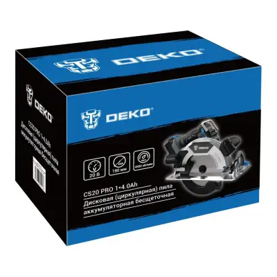 Пила циркулярная аккумуляторная DEKO CS20 PRO наличный и безналичный расчет