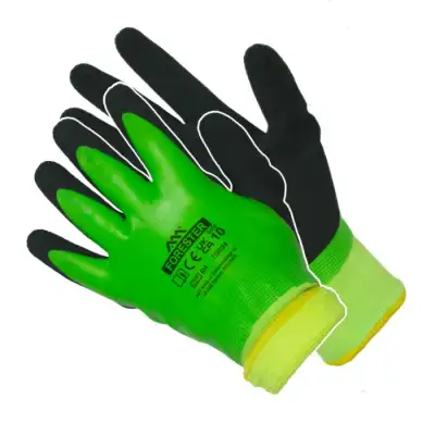 Перчатки махровые с полным латексным покрытием FORESTER от мин. рисков наличный и безналичный расчет