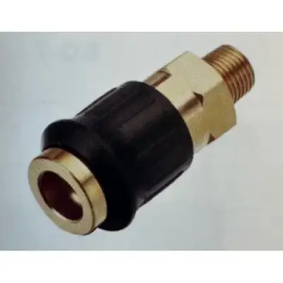 Быстроразъем пневматический с обратным клапаном, наружная резьба 1/2" (латунь) "H-D" наличный и безналичный расчет
