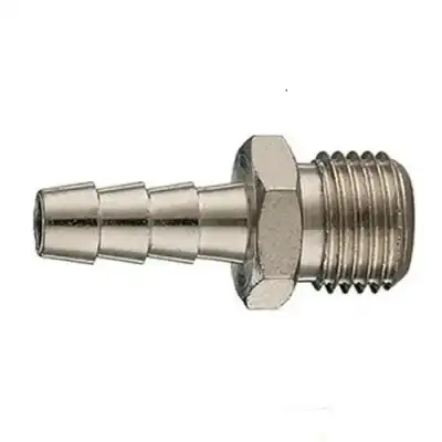 Штуцер пневматический наружная резьба 1/8" - "елочка" 6мм "H-D" наличный и безналичный расчет