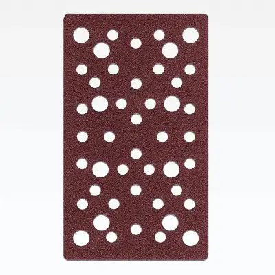 STEHER BPS-813-S 81х133 мм, Р240, шлифовальный лист на липучке, 46 отв., 5 шт. (35687-240) наличный и безналичный расчет