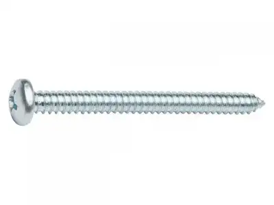 Шуруп 6.3х100 мм полусф. головка, белый цинк, острый, DIN 7981 (1000 шт в коробе) (STARFIX) наличный и безналичный расчет