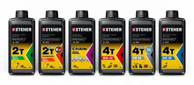 STEHER 4Т-5W30, 1 л, зимнее полусинтетическое масло для 4-тактных двигателей (76014-1) наличный и безналичный расчет
