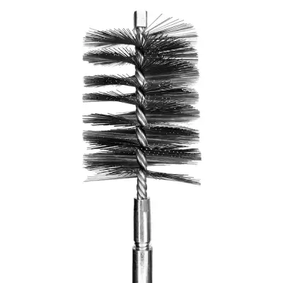 Щетка (ёрш) стальная 80 мм, М12 для чистки труб GRAFF наличный и безналичный расчет