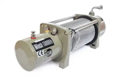 Лебедка автомобильная TOR ЛА S10000 г/п 4536 кг 28 м 12V наличный и безналичный расчет
