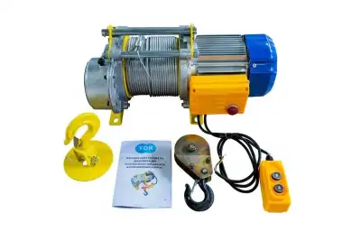 Лебедка электрическая TOR КCD (TSA) 300/600 60/30 м 24 м/мин 380В (алюминиевый корпус) наличный и безналичный расчет