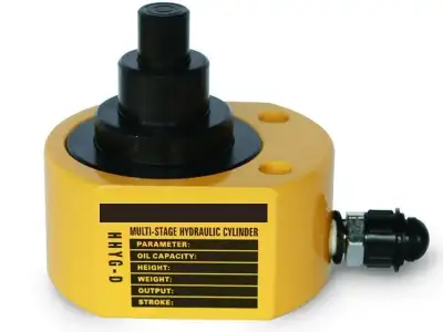 Домкрат гидравлический телескопический низкий TOR HHYG-100D (ДТ100Г69) 100 т (3 уровня) наличный и безналичный расчет