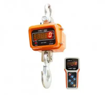 Весы крановые ВЭК-5000 лайт с дублированием показаний на пульт наличный и безналичный расчет