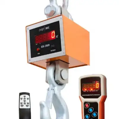 Весы крановые ВЭК-20000 с дублированием показаний на пульт наличный и безналичный расчет