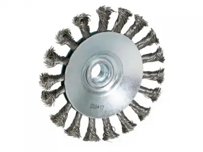 Щетка д/шлиф.маш. проволочная дисковая 115 мм MAKITA (для УШМ, d115 мм, толщ. проволоки 0.5 мм, толстые пучки, нерж.) наличный и безналичный расчет