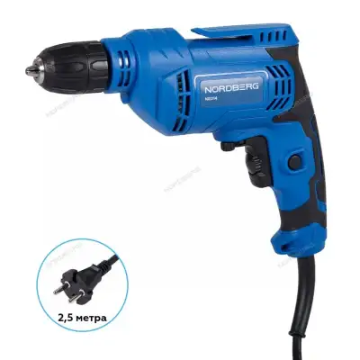 Дрель NORDBERG макс диам. сверла 10 мм, 450 Вт NE014 наличный и безналичный расчет