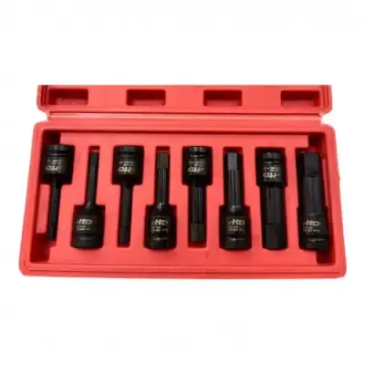 Головки-Насадки ударные 1/2" HEX (шестигранные) 5-19мм (набор 8пр) "H-D" наличный и безналичный расчет