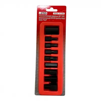 Головки-Насадки ударные 1/2" HEX (шестигранные) H6-H19, CrMo, S2 (набор 9пр.) "H-D" наличный и безналичный расчет