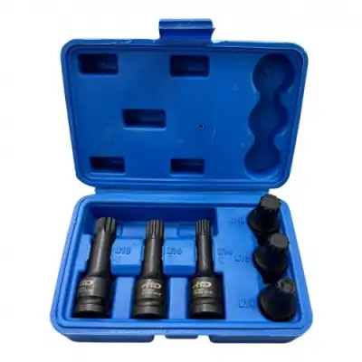 Головки-Насадки ударные 1/2" SPLINE M14, M16, M18 (набор 6пр.) "H-D" наличный и безналичный расчет