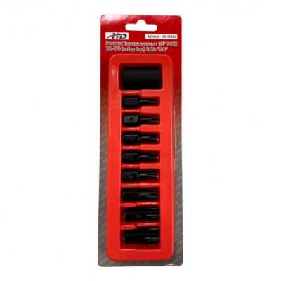 Головки-Насадки ударные 1/2" TORX Т30-T70, CrMo, S2 (набор 9пр.) "H-D" наличный и безналичный расчет