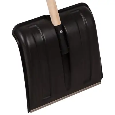 Лопата для уборки снега пластиковая, 350 х 350 х 1550 мм, деревянный черенок, Сибртех наличный и безналичный расчет