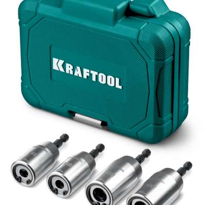 KRAFTOOL STUD DRIVER, 4 шт, М6, М8, М10, М12, набор ударных шпильковертов (26199) наличный и безналичный расчет