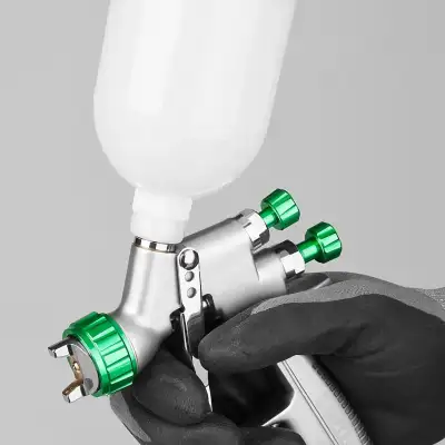 KRAFTOOL JETA 3000 MINI, HVLP 0.8 мм, пневматический краскопульт с верхним бачком (06561-0.8) наличный и безналичный расчет