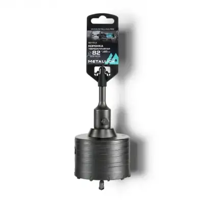 Коронка тв. спл. SDS-plus METALLICA Optima 82x160/100 мм, h=50мм, М22,0х2,0 мм, с адаптером наличный и безналичный расчет