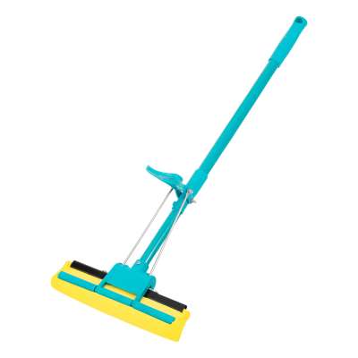 Швабра отжимная, 110 см, губка PVA 26х5,5х6 см, телескопическая рукоятка, бирюзовая, Home Palisad наличный и безналичный расчет