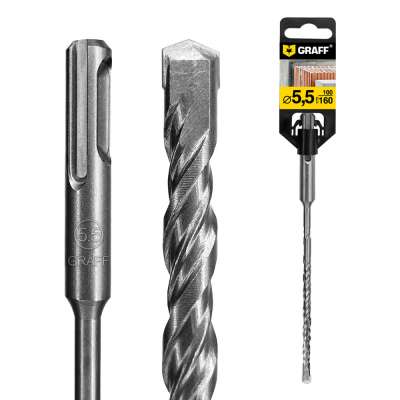 Бур (сверло) по бетону 5,5 мм длина 100 мм SDS-plus GRAFF наличный и безналичный расчет