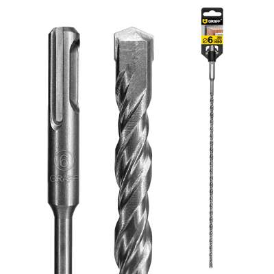 Бур (сверло) по бетону 6 мм длина 390 мм SDS-plus GRAFF наличный и безналичный расчет
