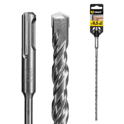 Бур (сверло) по бетону 6,5 мм длина 200 мм SDS-plus GRAFF наличный и безналичный расчет