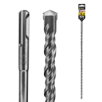 Бур (сверло) по бетону 8 мм длина 390 мм SDS-plus GRAFF наличный и безналичный расчет