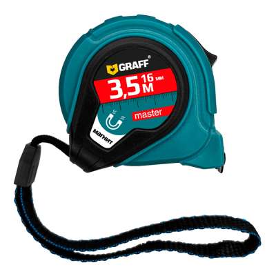 Рулетка измерительная с магнитом 3,5м х 16мм Master GRAFF наличный и безналичный расчет