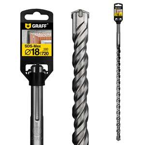 Бур (сверло) по бетону 18 мм длина 590 мм SDS-max GRAFF наличный и безналичный расчет