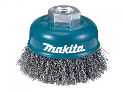 Щетка д/шлиф.маш. проволочная чашечная 75 мм MAKITA (для УШМ, d75 мм, толщ. проволоки 0.5 мм, нержавейка, M14х2) наличный и безналичный расчет