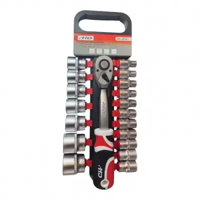 Набор инструментов (головки + трещотка 1/2") 19пр. CrV "H-D" наличный и безналичный расчет