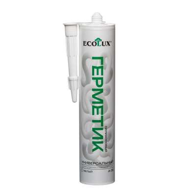 Герметик Силиконовый Универсальный А-35 белый 280 мл ECOLUX наличный и безналичный расчет