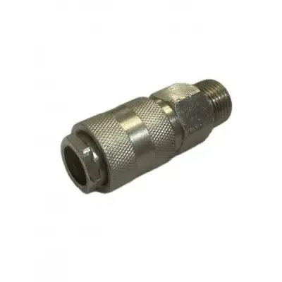 Быстроразъем пневматический с обратным клапаном, наружная резьба 1/4" "H-D" наличный и безналичный расчет