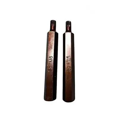 Бита SPLINE M6 10x75мм S2 под ключ, 2 штуки "H-D" наличный и безналичный расчет