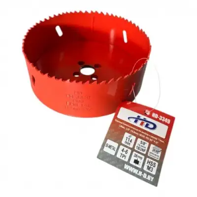 Коронка биметаллическая по металлу и дереву 114мм., L38мм., 5/8"-18UNF, HSS M3 "H-D" наличный и безналичный расчет