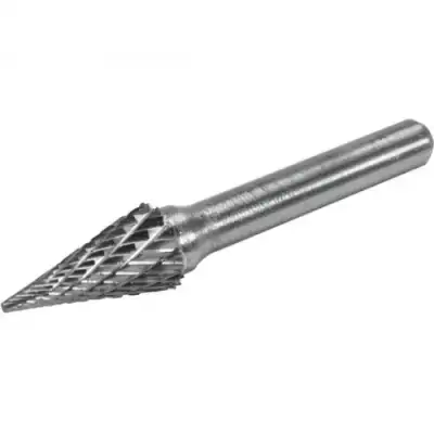 Шарошка металлическая коническая заостренная 10х18x58мм для обработки металла "H-D" наличный и безналичный расчет