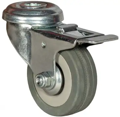 Колесо аппаратное с тормозом под болт М12 100 мм - SChgb 42 наличный и безналичный расчет