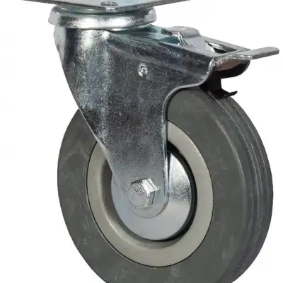 Колесо аппаратное поворотное с тормозом 50 мм - SCgb 25 наличный и безналичный расчет