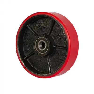 Колесо гидравлической тележки с подшипниками, полиуретан, 180 х 50мм наличный и безналичный расчет