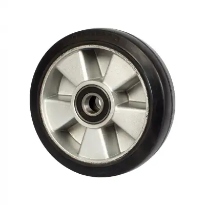 Колесо гидравлической тележки с подшипниками, резина, 180 х 50мм наличный и безналичный расчет