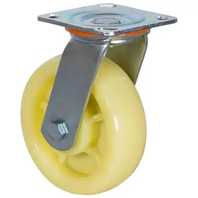 Колесо большегрузное, нейлоновое, поворотное, с площадкой, с шарикоподшипником 150 мм (Scdn 63) наличный и безналичный расчет